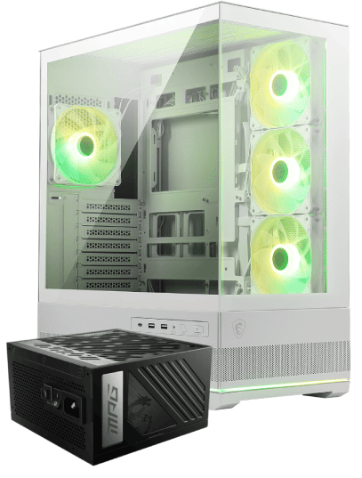 [01502734] MAG Pano 110R PZ White + MPG A1000GS PCIE5 Noir