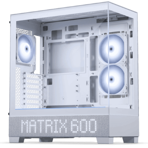 [01502811] XT View Matrix Blanc - MT/Sans Alim/E-ATX