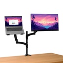 Double bras MARA pour écran et ordinateur portable#