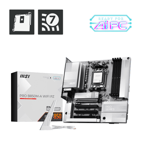 PRO B850M-A WIFI PZ - B850/AM5/DDR5/mATX