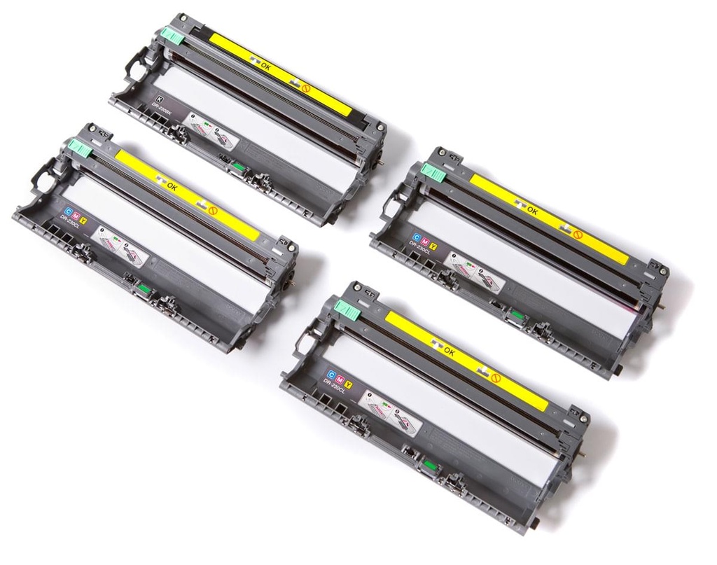 [53662] Kit tambours Noir,Jaune,Cyan,Maj 15000p -DR230CL#