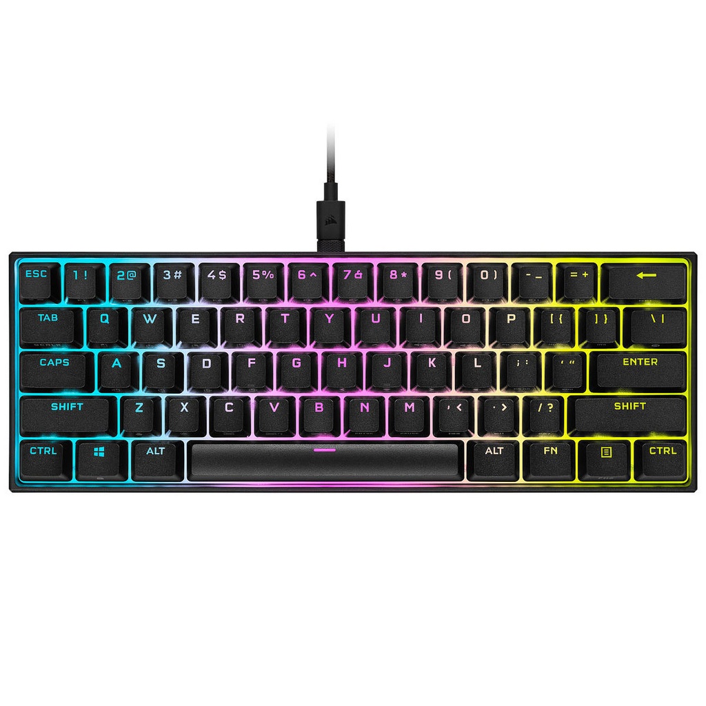 [01400331] K65 Mini 60% - Noir/RGB/Filaire/Cherry MX Red