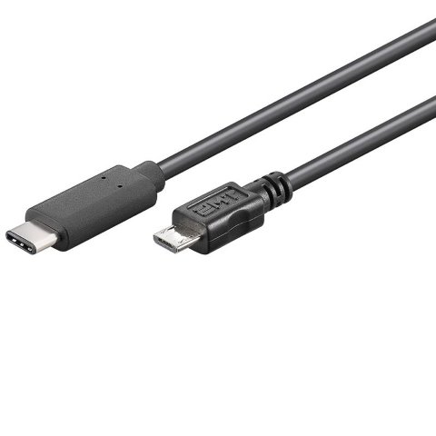 [03001508] Câble USB-C/Micro USB-B mâle/mâle- 1m - Anthracite#