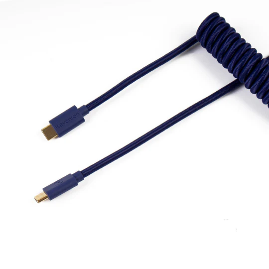 [03003359] Cable Coiled Aviator - USB C - Bleu#