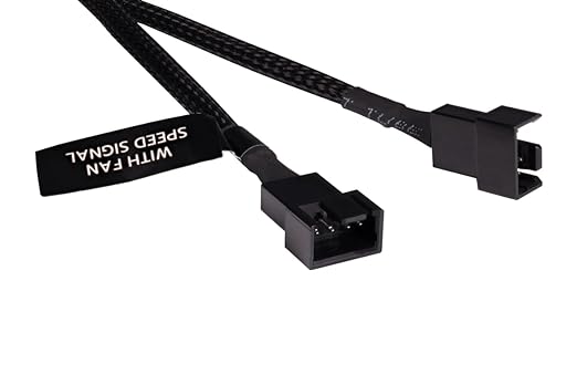 [03003380] Splitter PWM 2x 4 Pin - 15 cm Noir