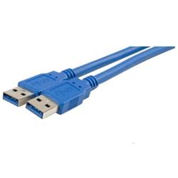 Câble USB 3.0 Mâle A -Mâle A - 1.8m
