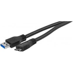 Câble micro USB3 B Male - USB3 A - 1.80m