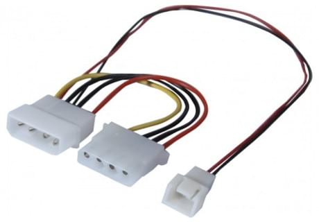 [46704] Adaptateur d'alim Molex pour ventilateur 3 broches#