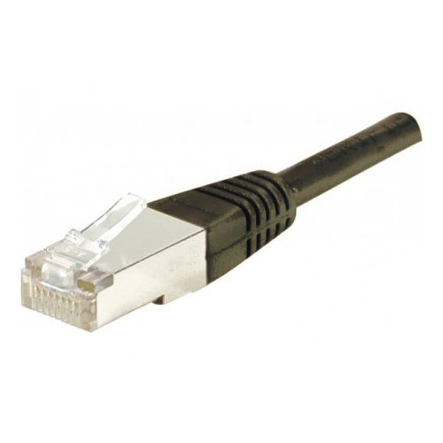 [02600010] Cable Reseau Cat.6 F/UTP Noir - 3m