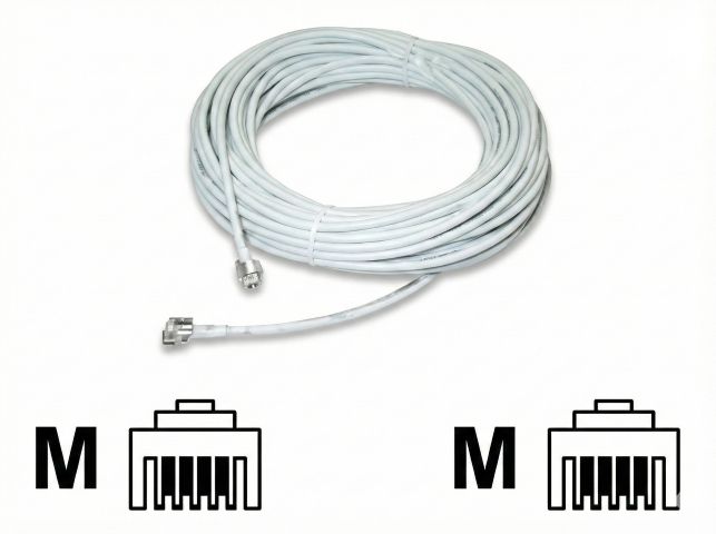 [02600064] Câble modem ADSL RJ11 mâle/mâle - 2m#