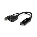 Adaptateur HDMI vers DP mâle/femelle - 15,2cm