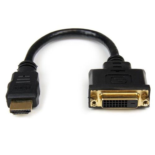 [06800240] Adaptateur HDMI1.4/DVI-D mâle/femelle - 20cm-Noir#