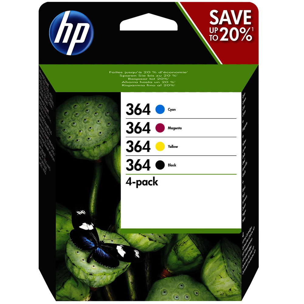 Pack Cartouches Noire et Couleurs HP 364 - N9J73AE