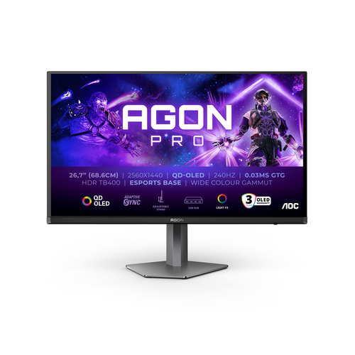 [06203968] AGON PRO 27" QD-OLED QHD/240Hz/0.03ms/Adap SYNC