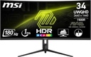 MAG 34"CURVE UWQHD/180Hz/VA/4ms/AdaptiveSync