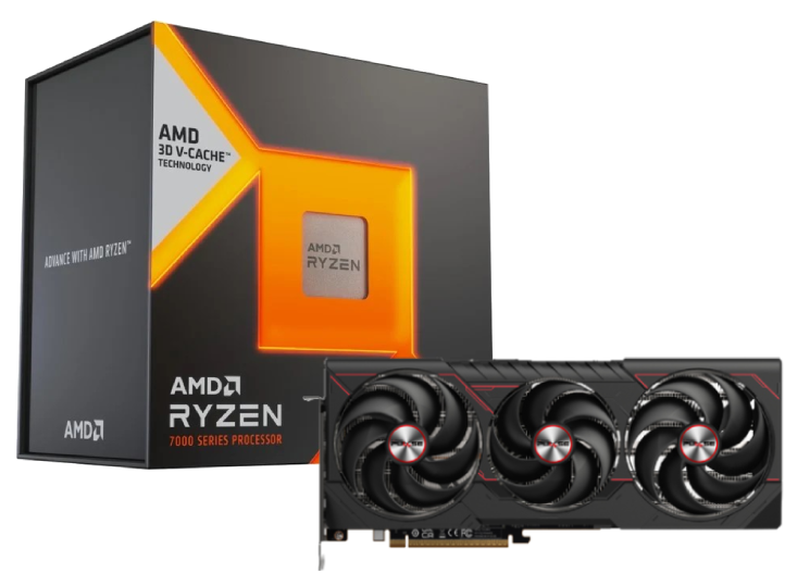 [06600232] Ryzen 7 7800X3D + Radeon RX 9070 XT GAMING OC 16GB