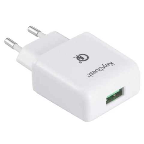 [03001495] Chargeur secteur ultra rapide USB - Blanc#