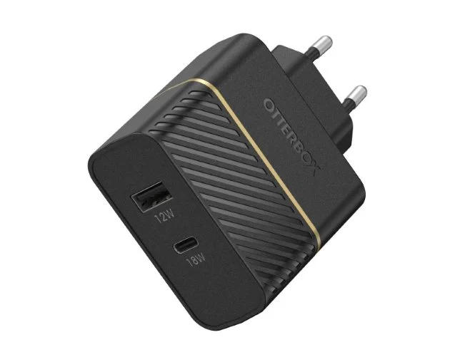 Chargeur rapide - USB-C/USB-A - 30W - Noir#