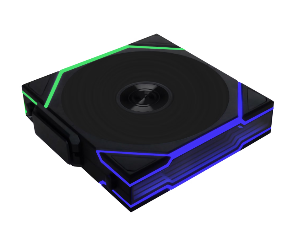 [05800999] UNI FAN TL Sans fil LCD ARGB PWM RB - 120mm - Noir