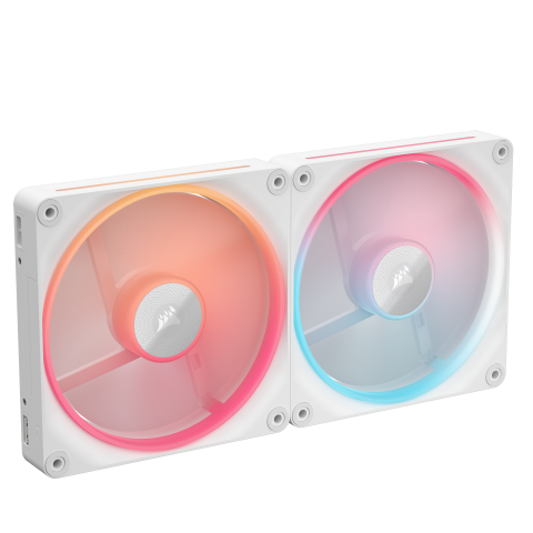 LX140-R RGB PWM (2x140mm) - Blanc