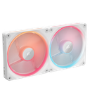 LX140-R RGB PWM (2x140mm) - Blanc