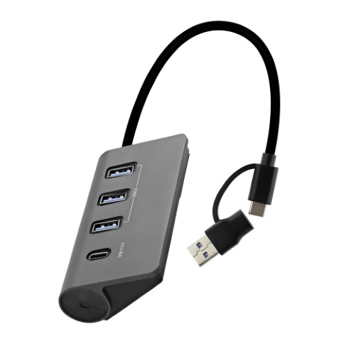 [06501395] USB-A/USB-C 3.0 - 4 ports - Gris