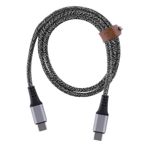 [03003513] Câble USB-C vers USB-C - 1,5m nylon RPET - Noir