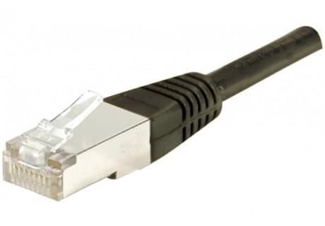 Patch RJ45 cat6 FTP 15cm Noir